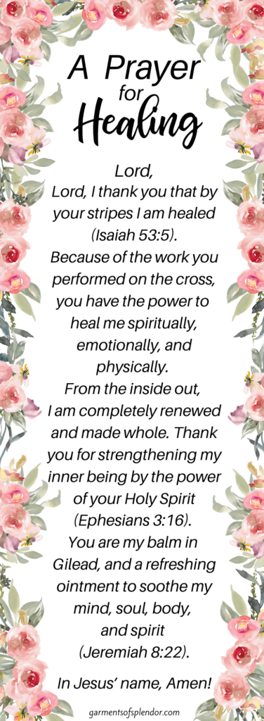 10 Blood Scriptures For Healing