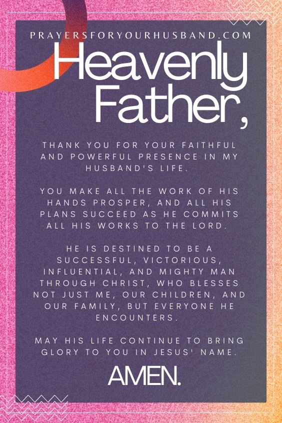 10 Prayers For Husband Success