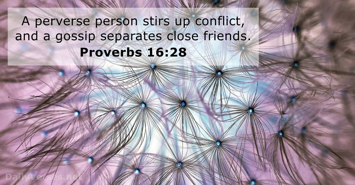 10+ Verses Against Gossip For A Clear Conscience