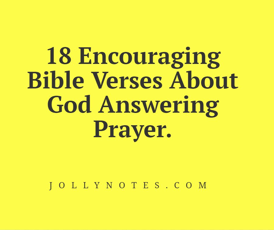 12 Bible Verses On God Answering Prayer