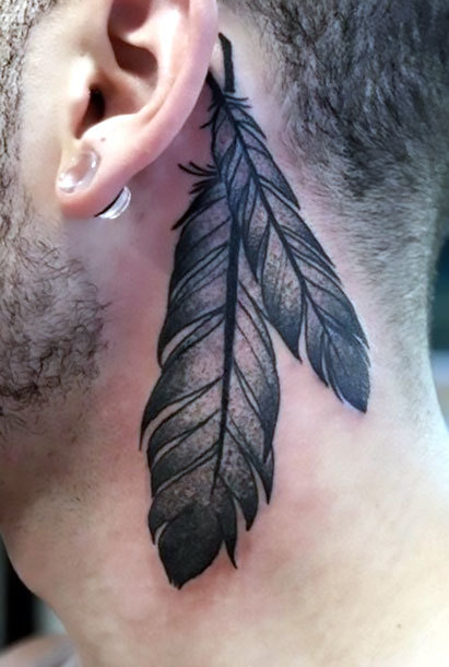 12+ Feather Designs Behind Ear For Perfect Style