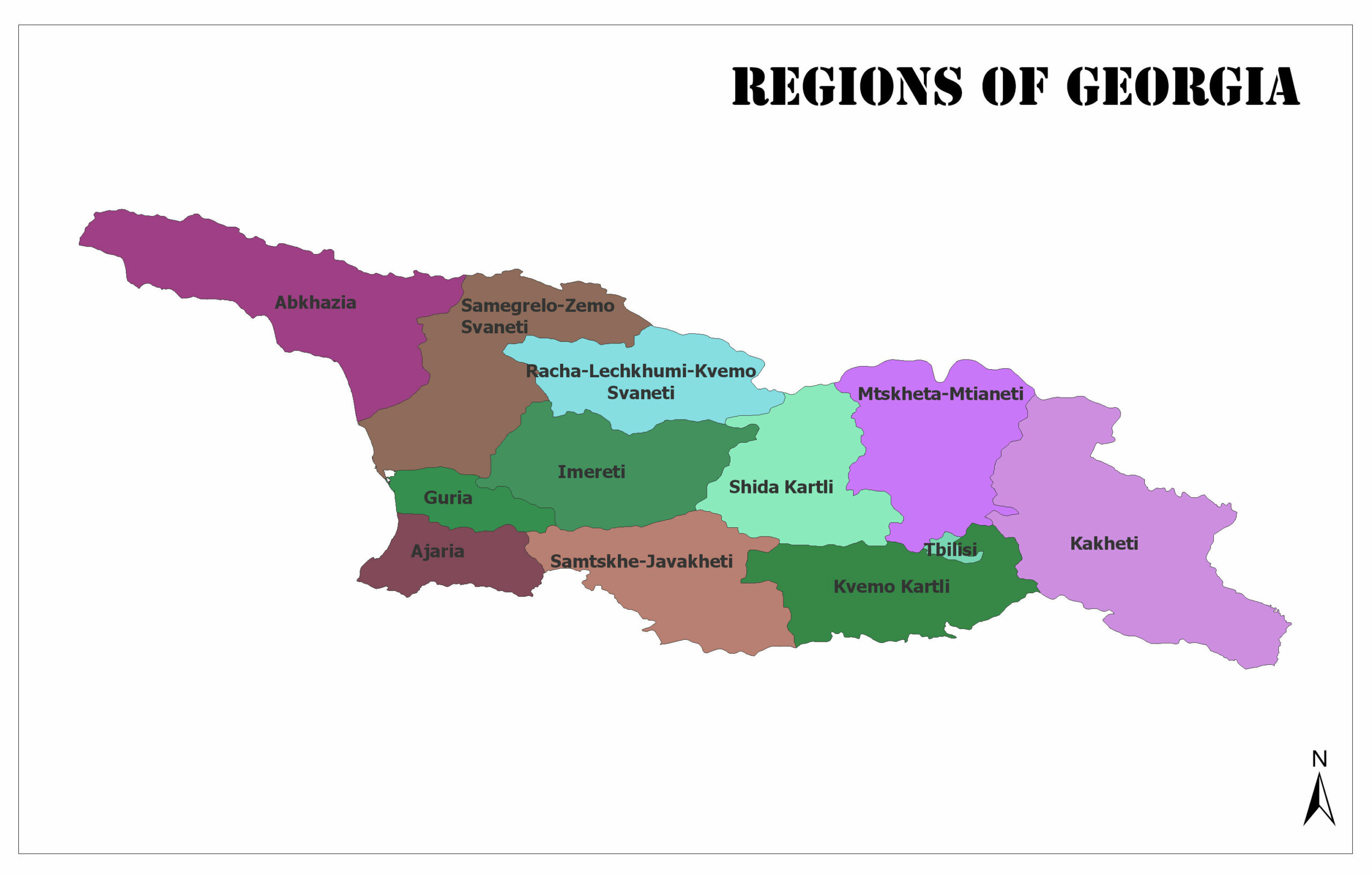 12 Georgia Map Regions To Explore