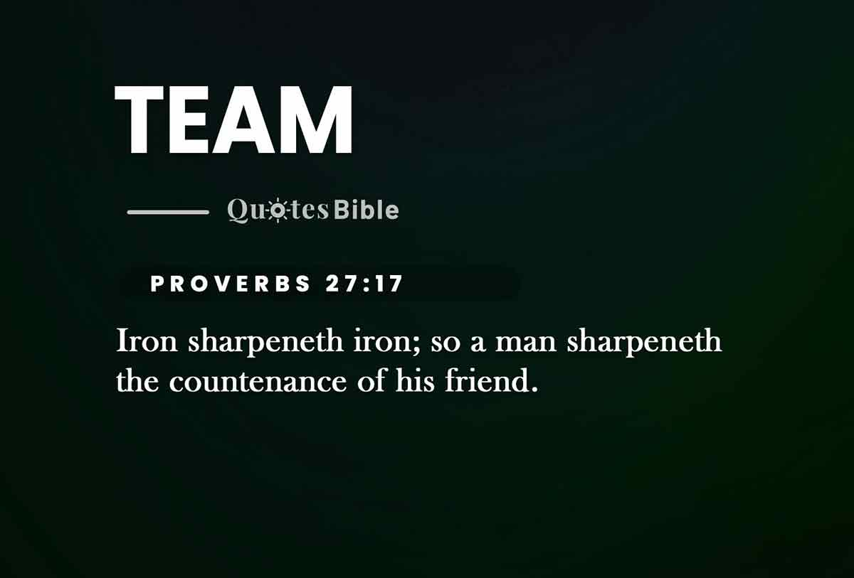 12+ Inspirational Team Bible Quotes Daily