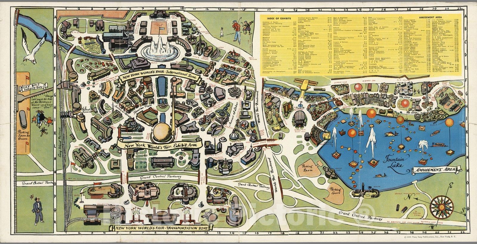 1939 World's Fair Map