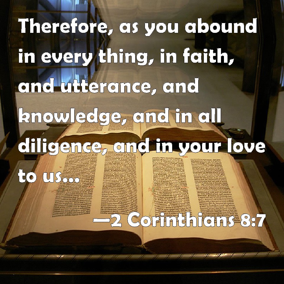 2 Corinthians 8 7 15