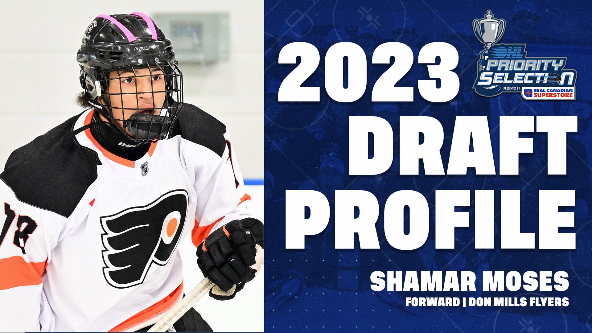 2023 Ohldraft Watch Shamar Moses Don Mills Flyers Ontario Hockey 2023 Ohldraft Watch Shamar Moses Don Mills Flyers Ontario Hockey