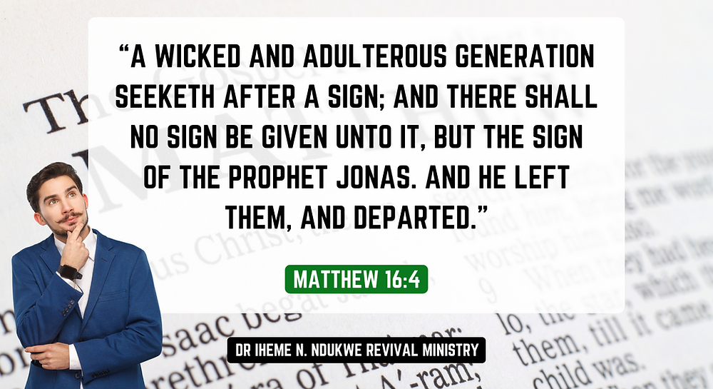 A Wicked And Adulterous Generation A Wicked And Adulterous Generation