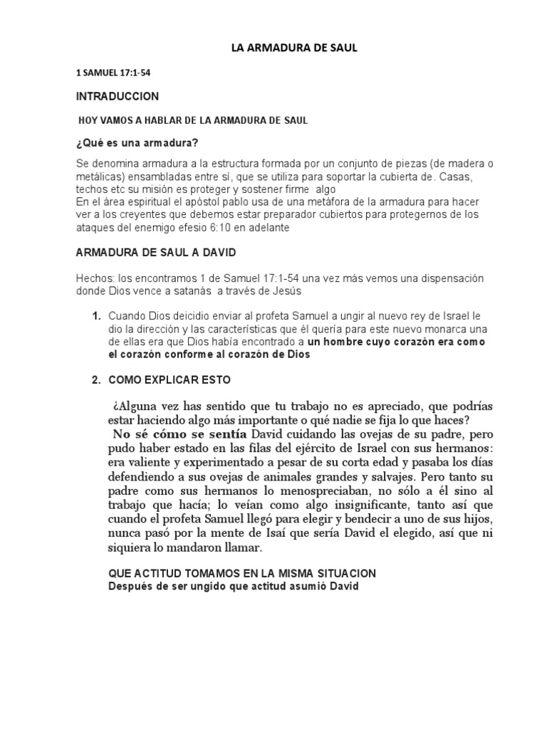 Armadura De Saul