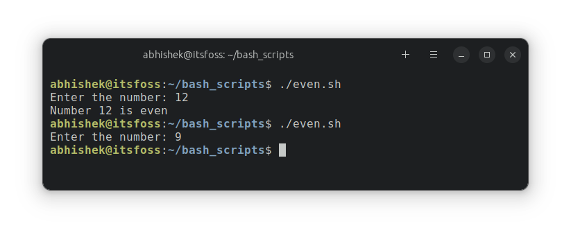 Bash If Else