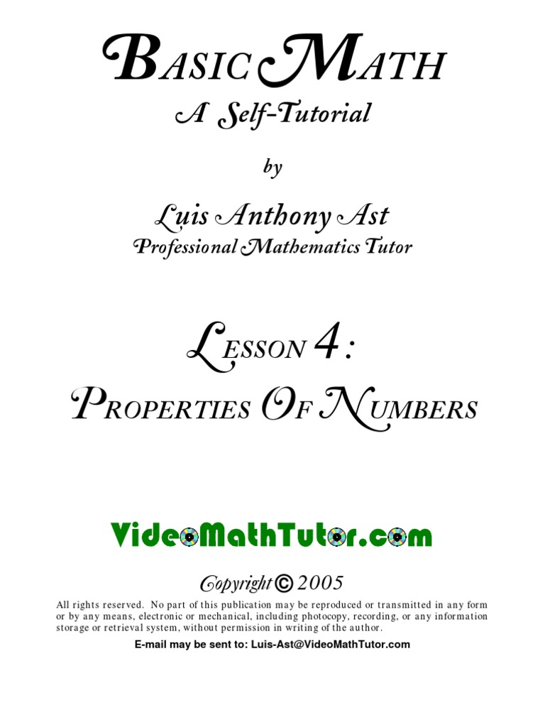 Basic Properties Of Math