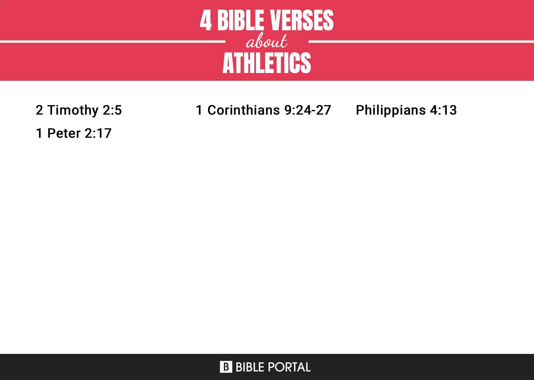 Bible Verses About Athletics