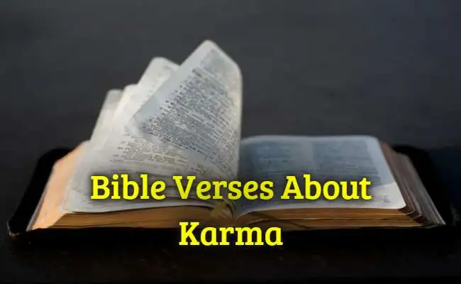Bible Verses For Karma