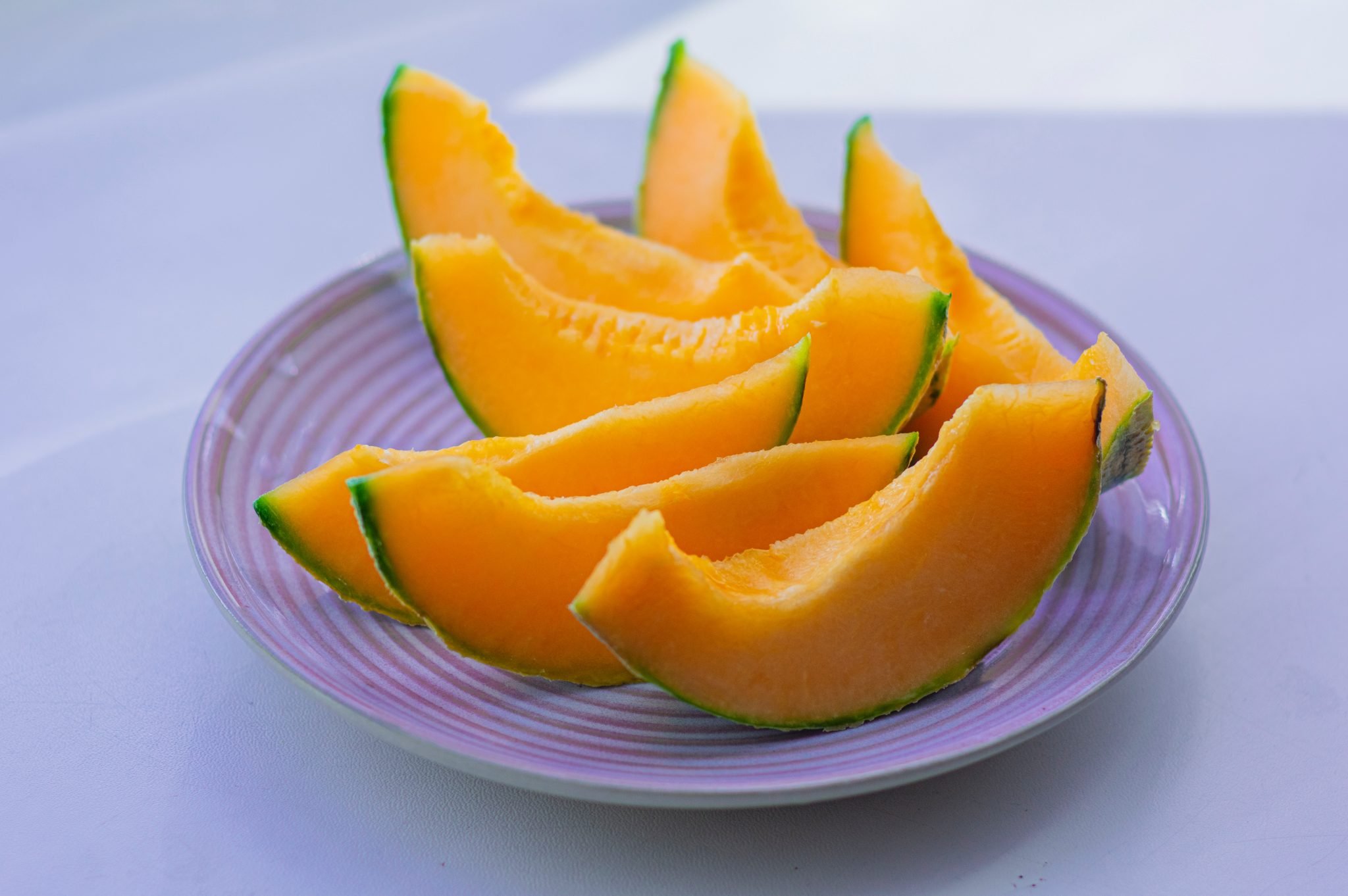 Cantaloupe White Spots Removed Cantaloupe White Spots Removed