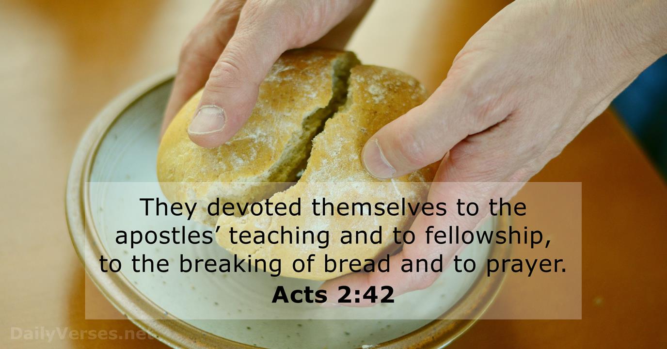 Commentary Acts 2 42