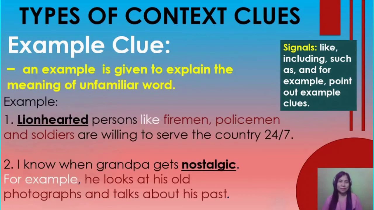 Context Clues Examples