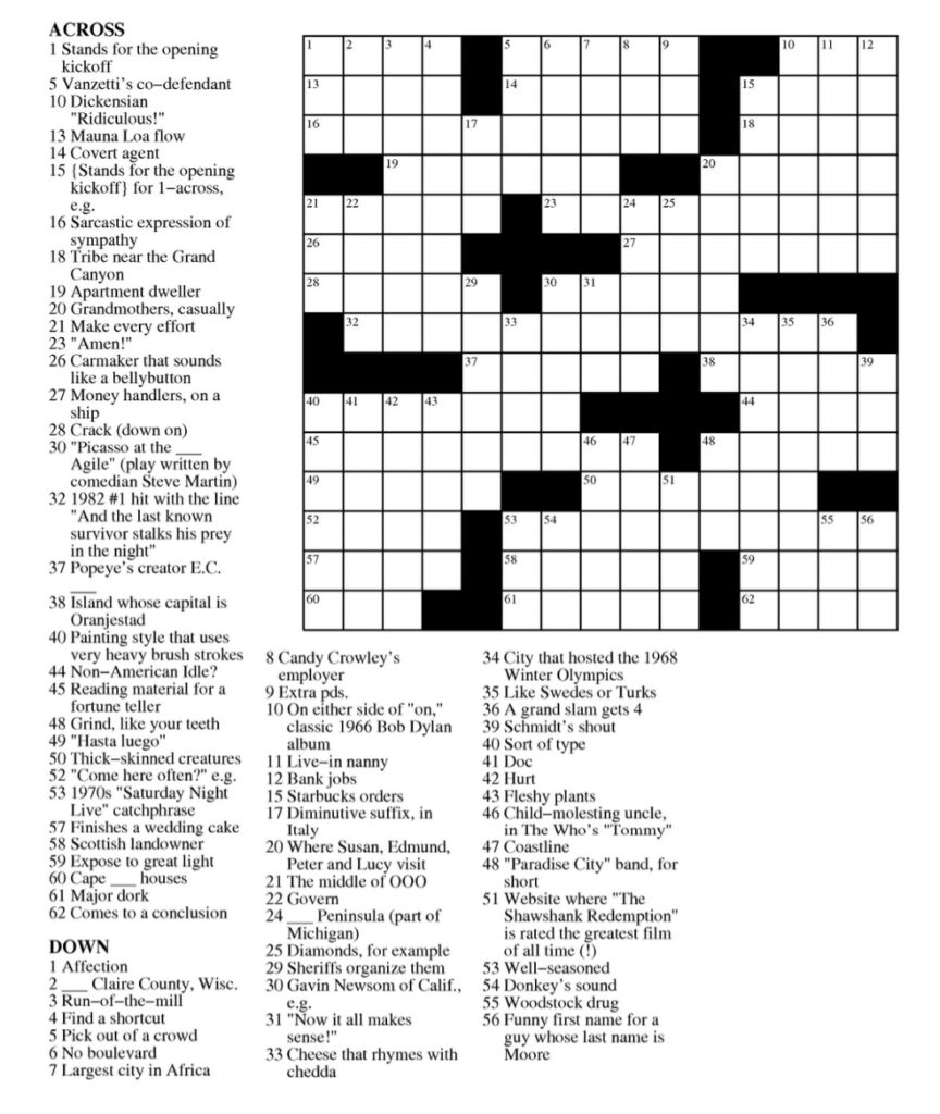 Daily Commuter Crossword Today Free