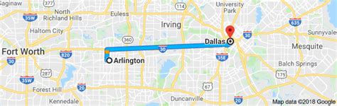 Dallas To Arlington Distance