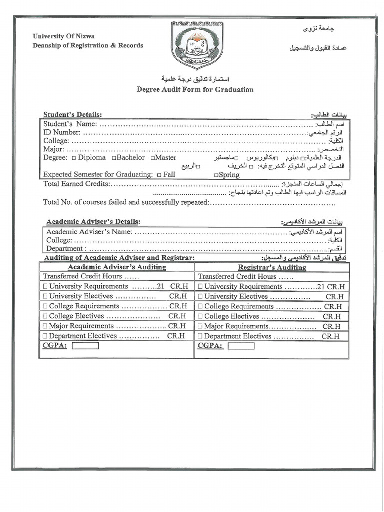 Degree Audit Umich
