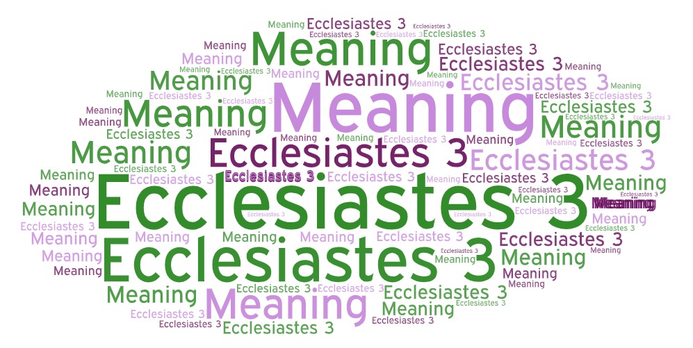 Ecclesiastes 3 Summary