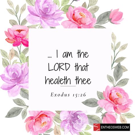 Encouraging Bible Verses Set On A Floral Background Entheosweb