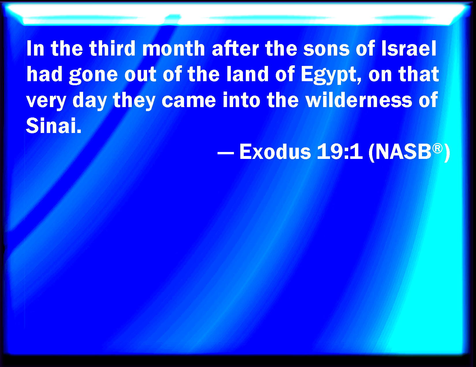 Exodus 19 1