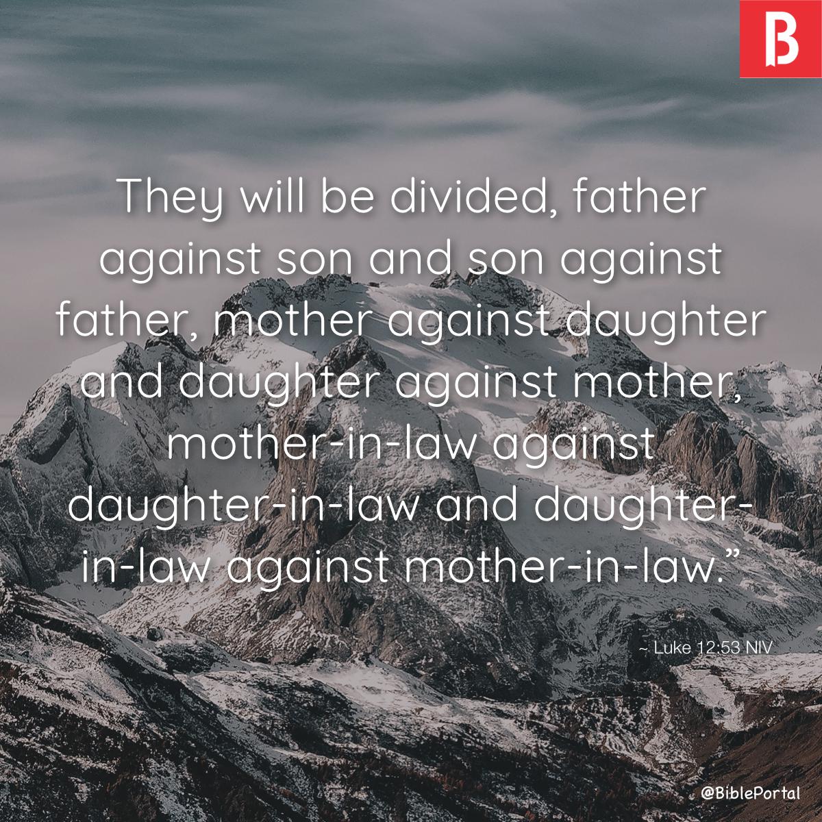 Father Against Son Bible Verse