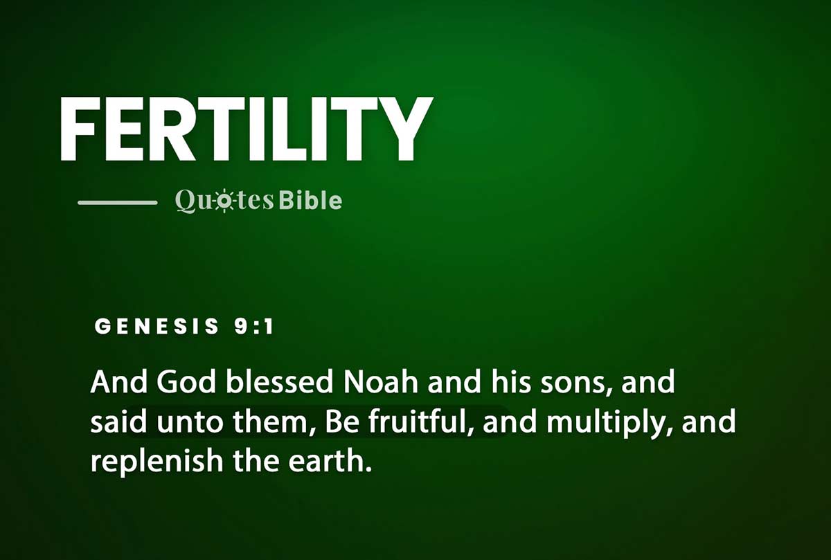 Fertility Bible Verses