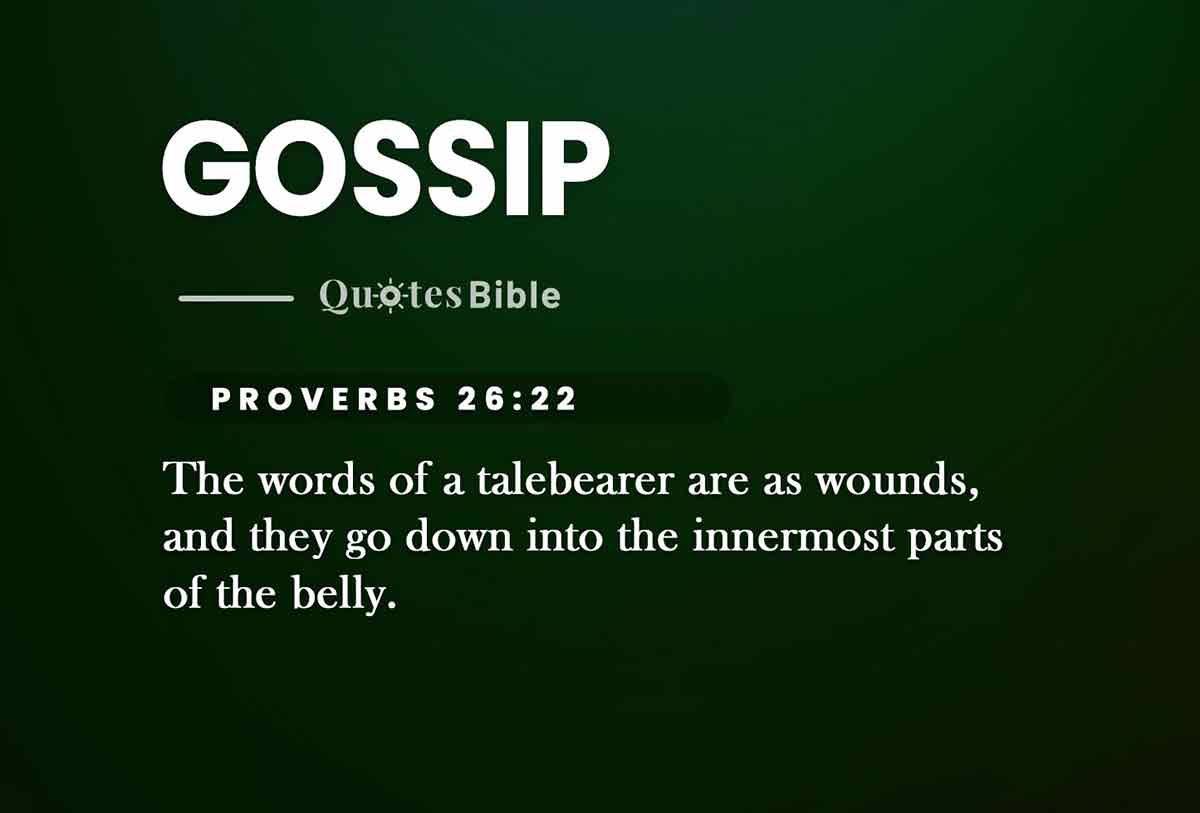 Gossip Bible Verses: Protect Your Reputation
