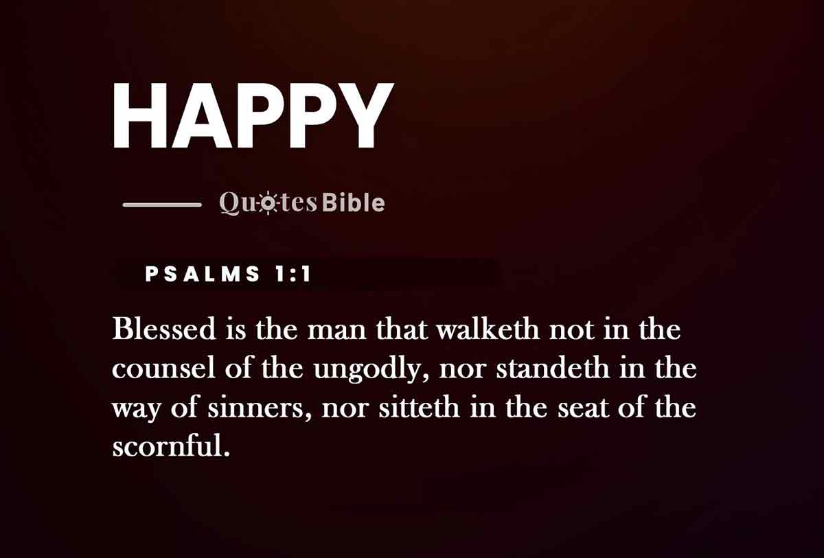Happy Verses In The Bible