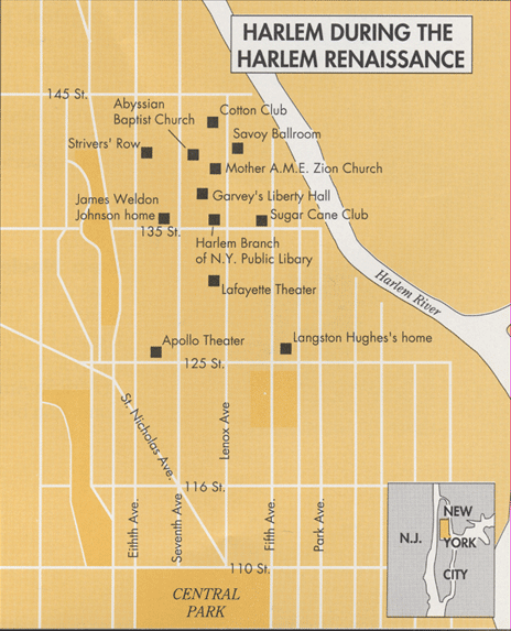 Harlem Renaissance Map