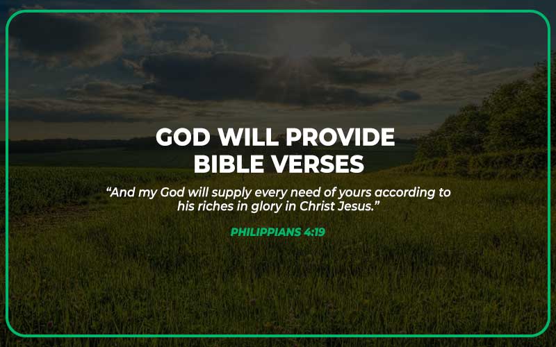How Does God Provide According To Bible Verse?
