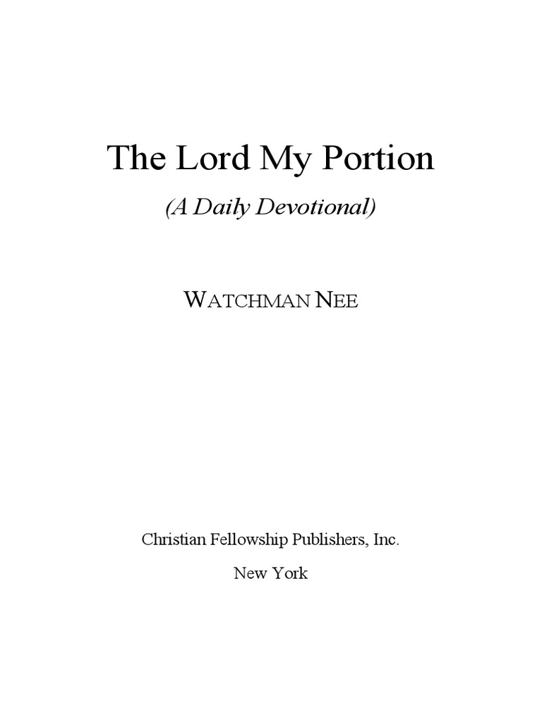 How Does The Lord Is My Portion Bring Comfort?