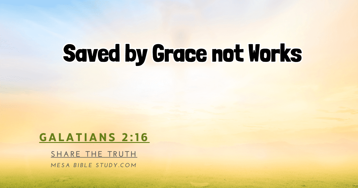 How Is Faith Alone Enough? Saved Not By Works Explained