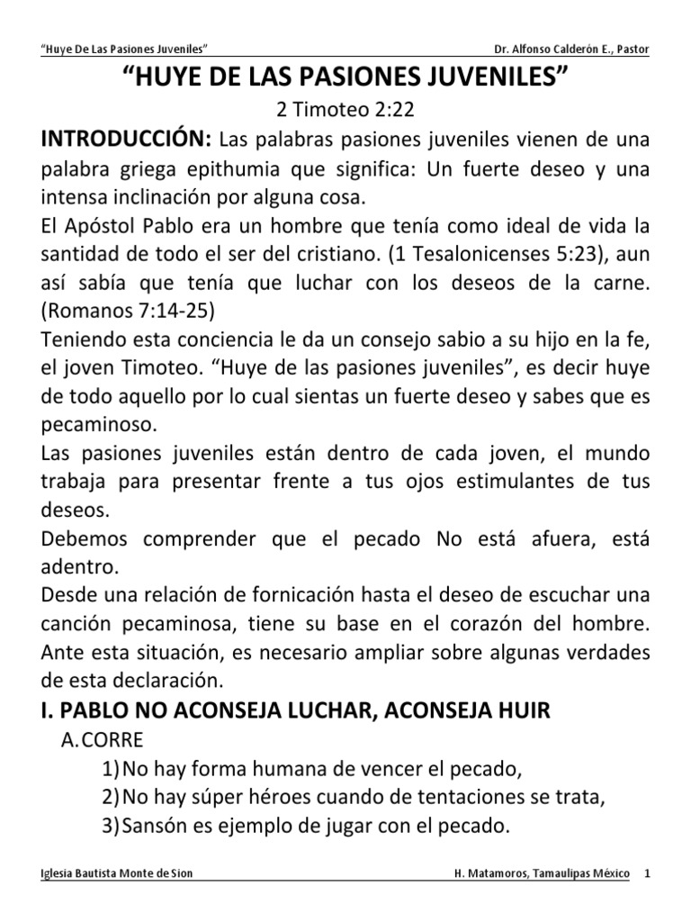 How To Huye De Las Pasiones Juveniles? Find Peace
