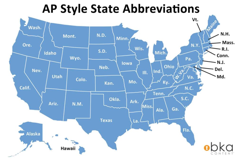 How To Use Ap State Abbreviations Correctly?