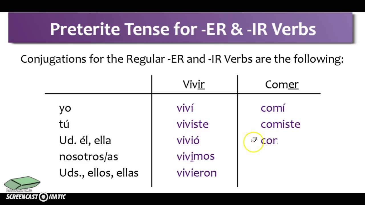 Ir Preterite Tense