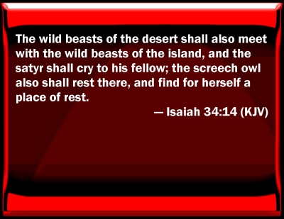 Isaiah 34 14 Hebrew: Decode Bible Prophecies Easily