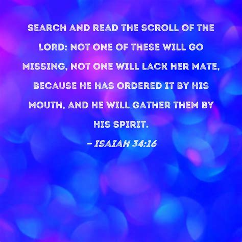 Isaiah 34 16 Meaning