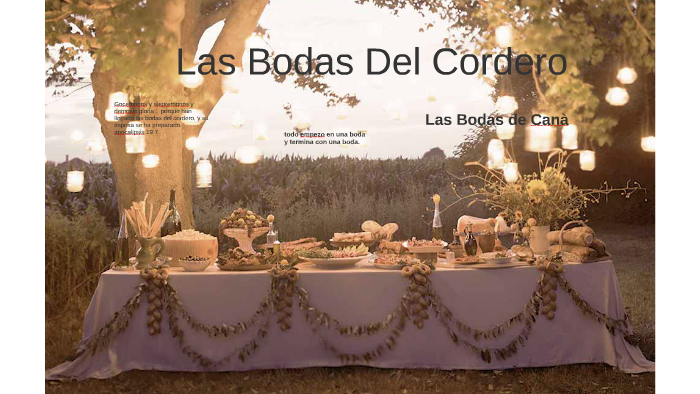 Las Bodas Del Cordero Biblia