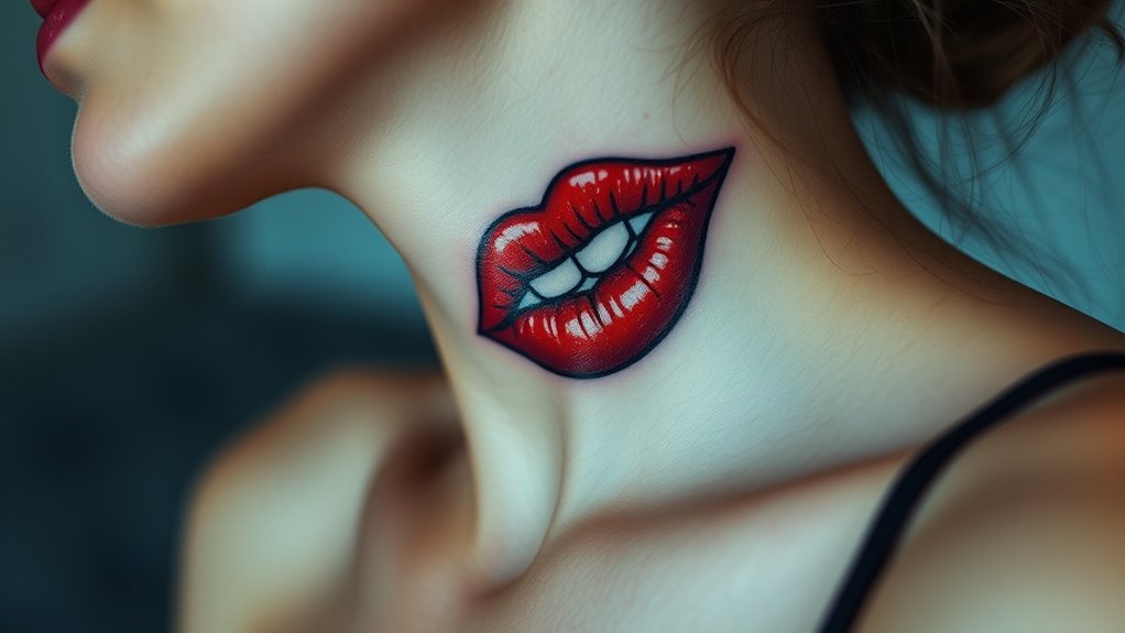 Lips Tattooed Neck Meaning: Hidden Symbolism