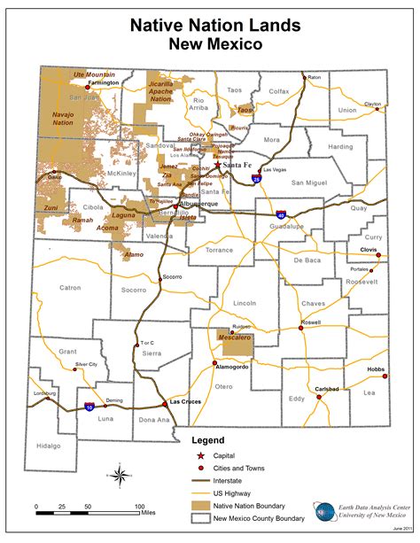 Map Indian Reservations New Mexico