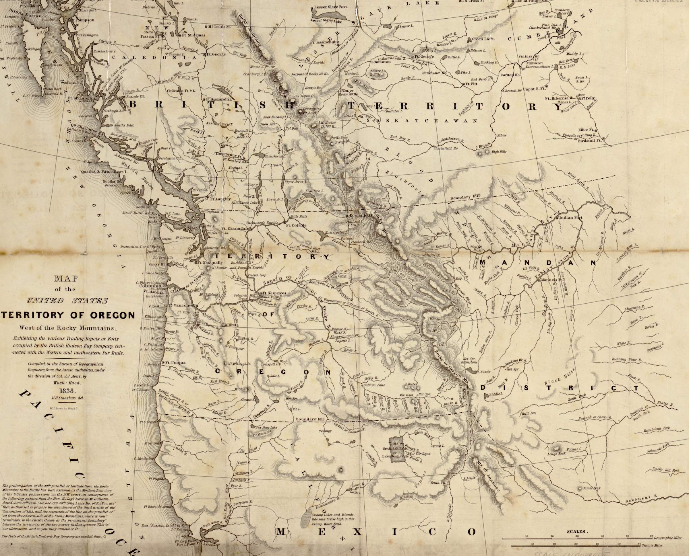 Map Of The Oregon Territory
