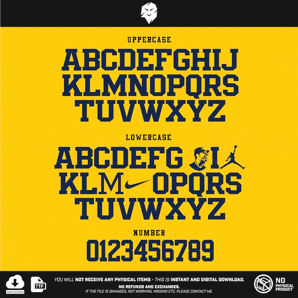 Michigan Wolverines Font
