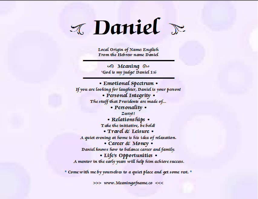 Mighty God Of Daniel Meaning
