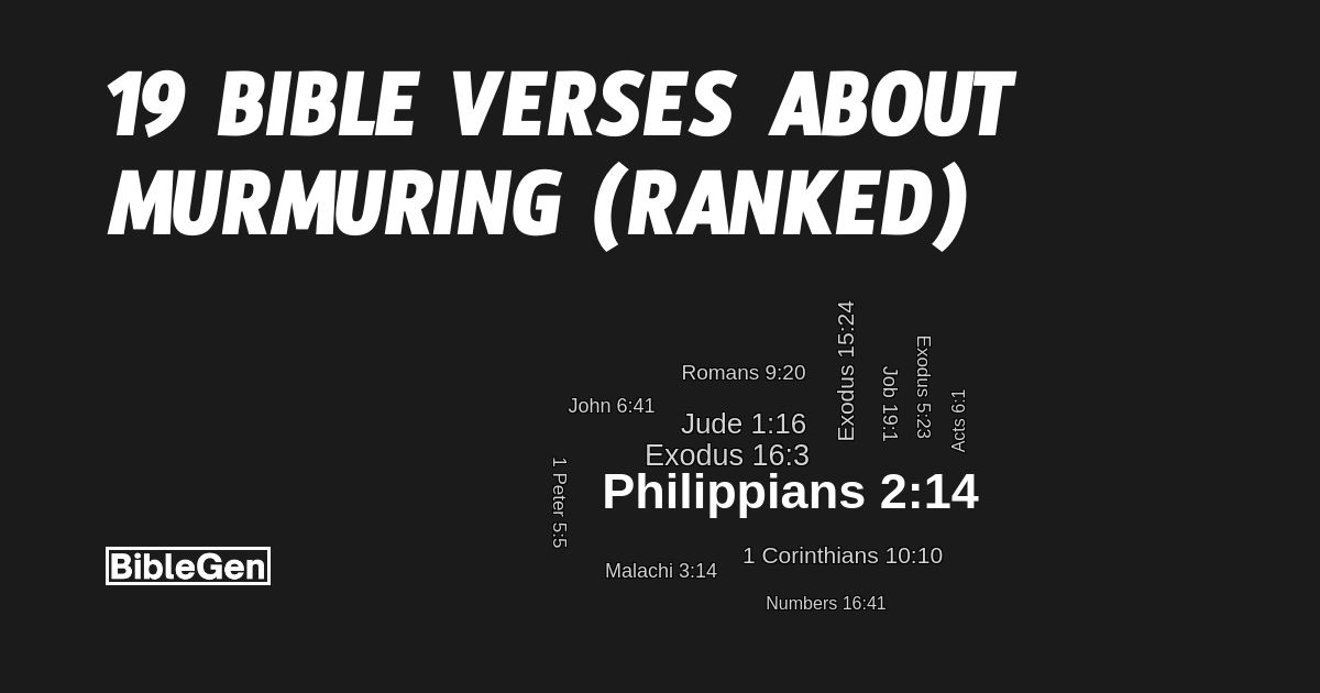 Murmuring Bible Definition