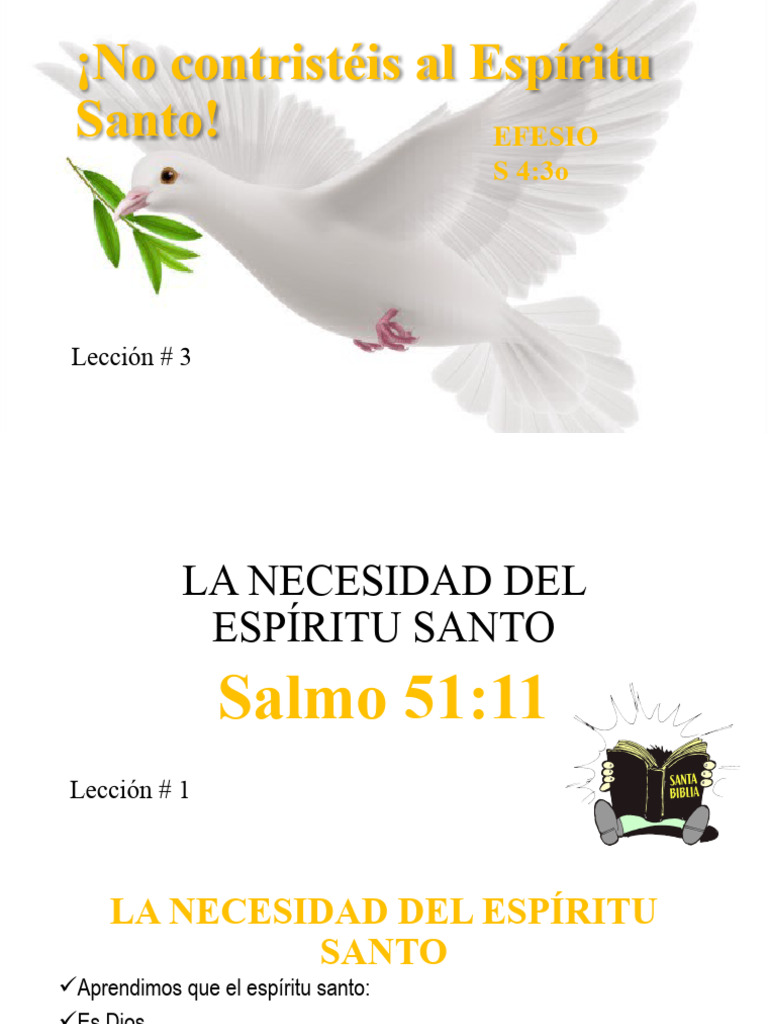 No Contristeis Al Espiritu