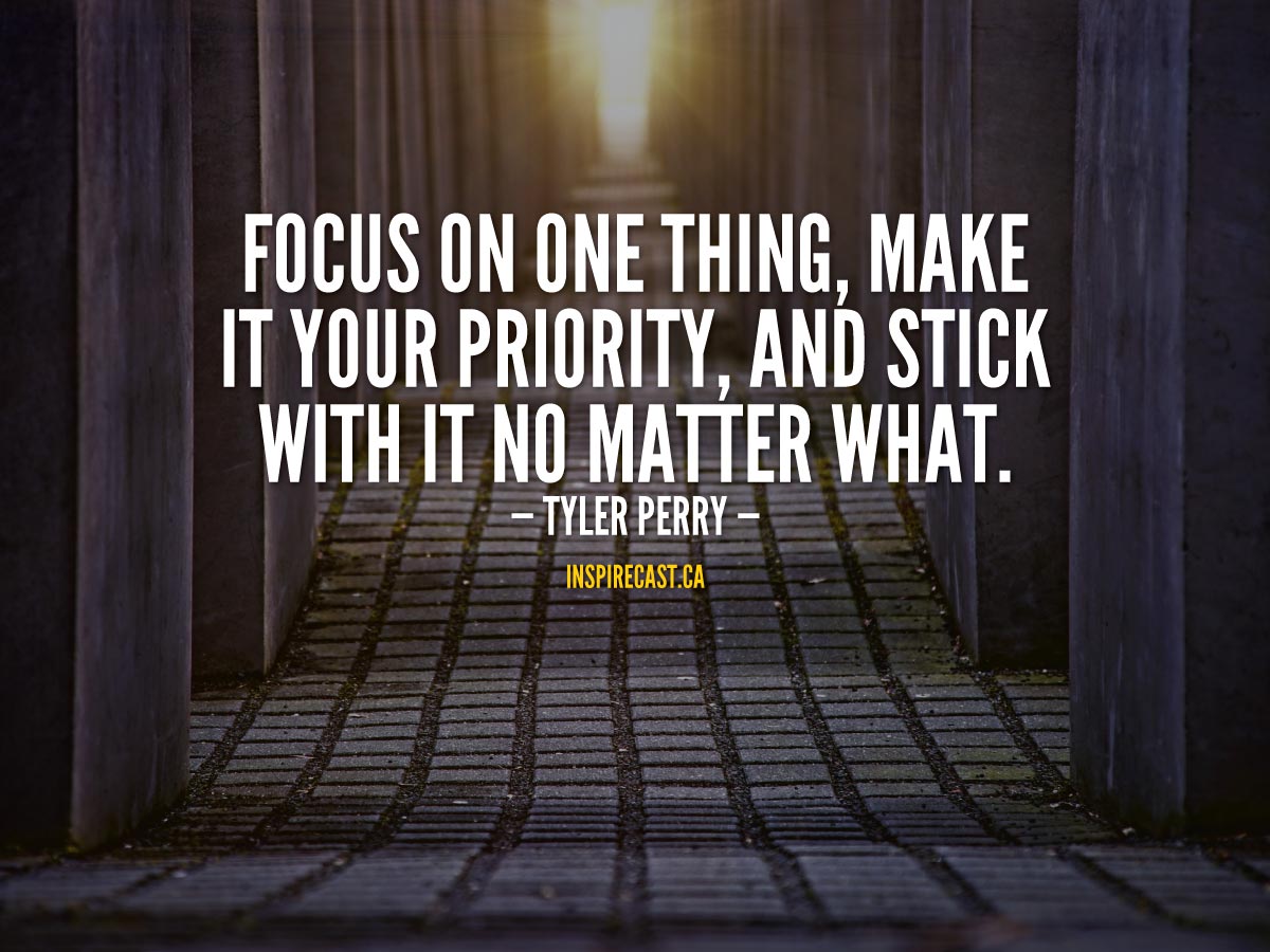 One Thing: Focus On What Matters