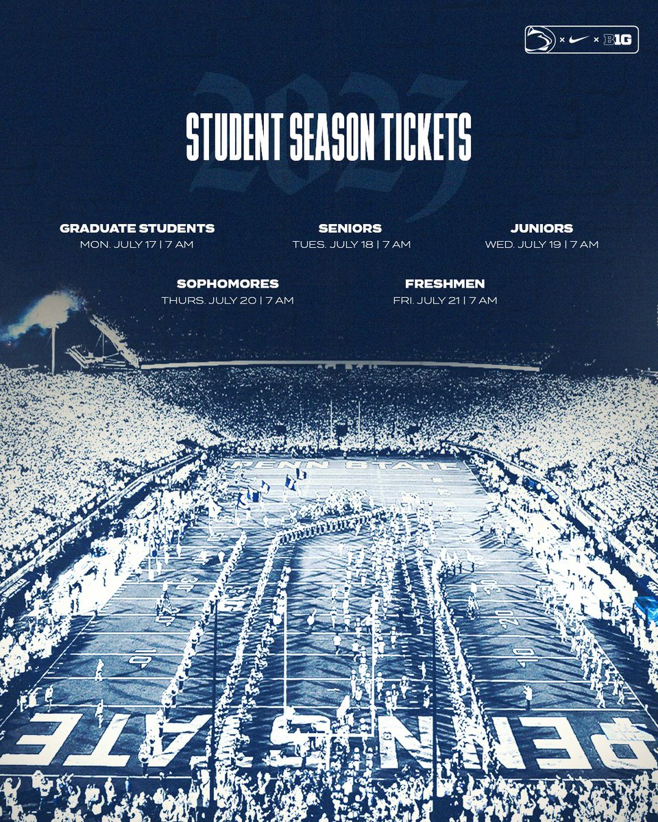 Penn State Student Season Tickets