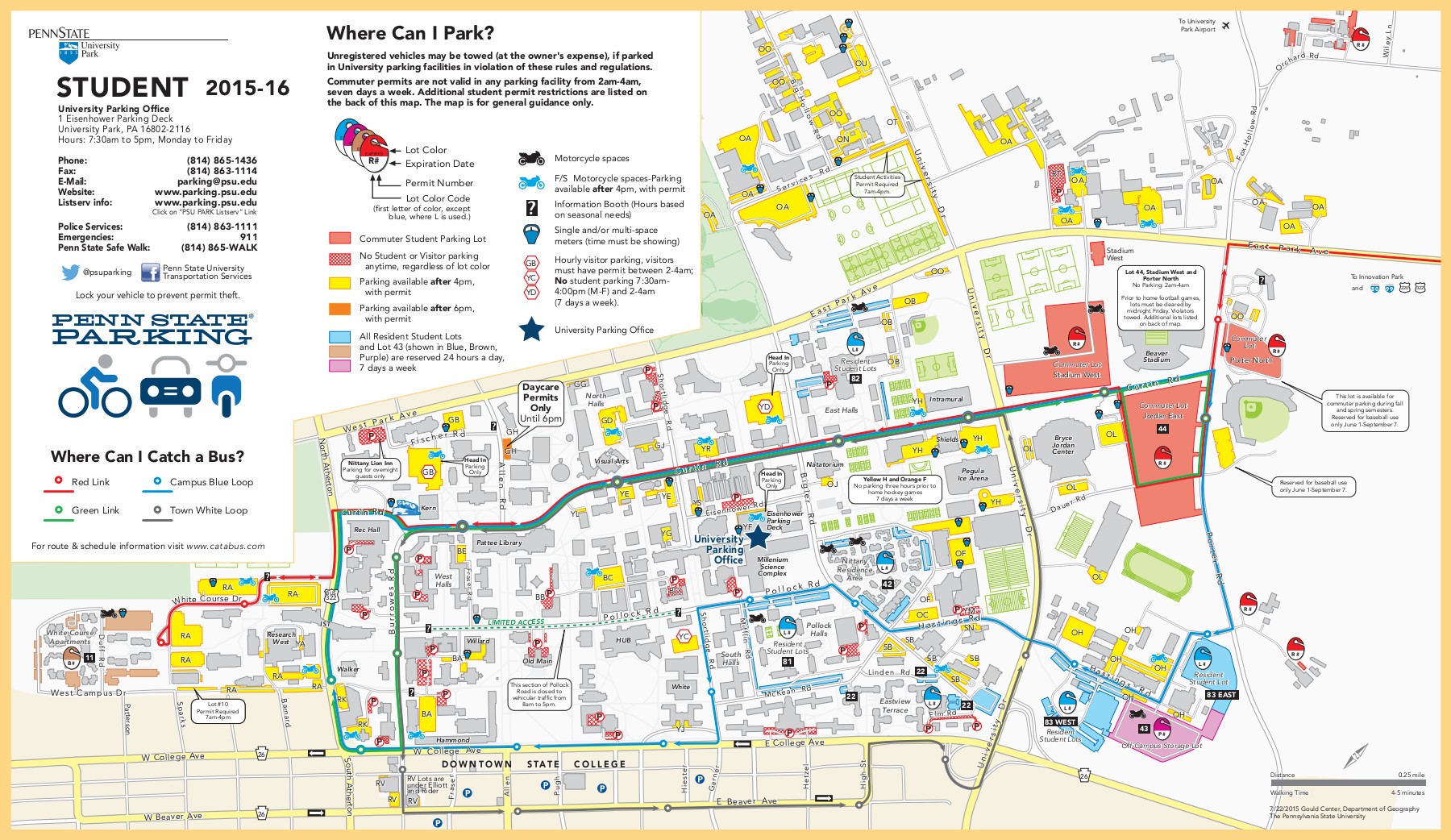 Penn State University Parking Pass