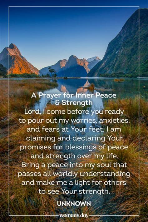 Prayer For Inner Peace And Strength Prayer For Inner Peace And Strength